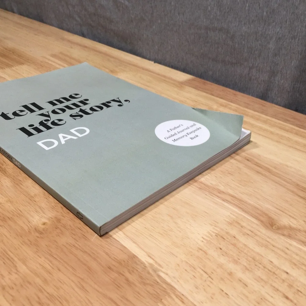 Tell‎ Me Your Life Story, DAD Guided Journal Memory Keepsake Book